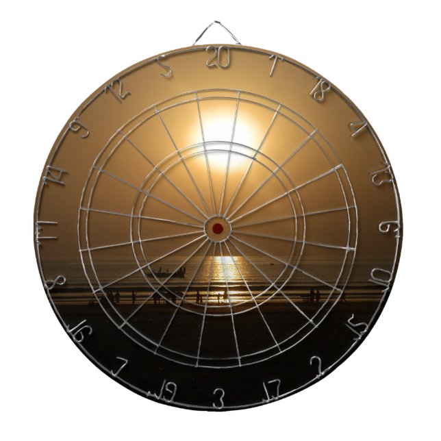 Jeu De Fléchettes Golden Summer Sunset Réflexion sur la plage (Devant)