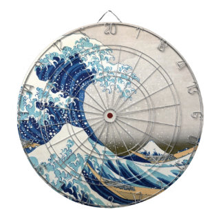 Jeu De Fléchettes Grande vague au large de Kanagawa Hokusai Art japo