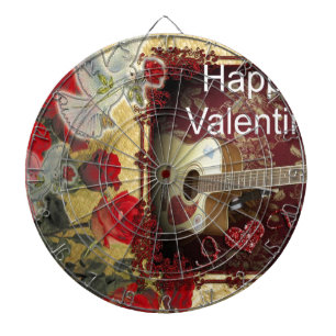 Jeu De Fléchettes Guitare vintage : Jour de la Saint-Valentin pour l