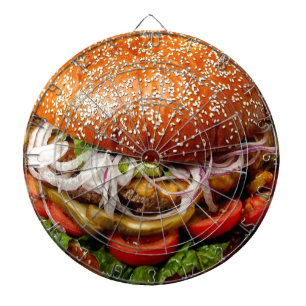 Jeu De Fléchettes humour foodie nouveauté cheeseburger hamburger