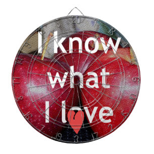 Jeu De Fléchettes "I Know What I Love" - Design à thème Apple