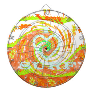 Jeu De Fléchettes I Love Surf : Belle Florale avec Cool Texte Art