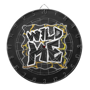 Jeu De Fléchettes Impression Giraffe noir et jaune