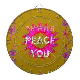 Jeu De Fléchettes Inspiration "Peace Be With You" Vector Design