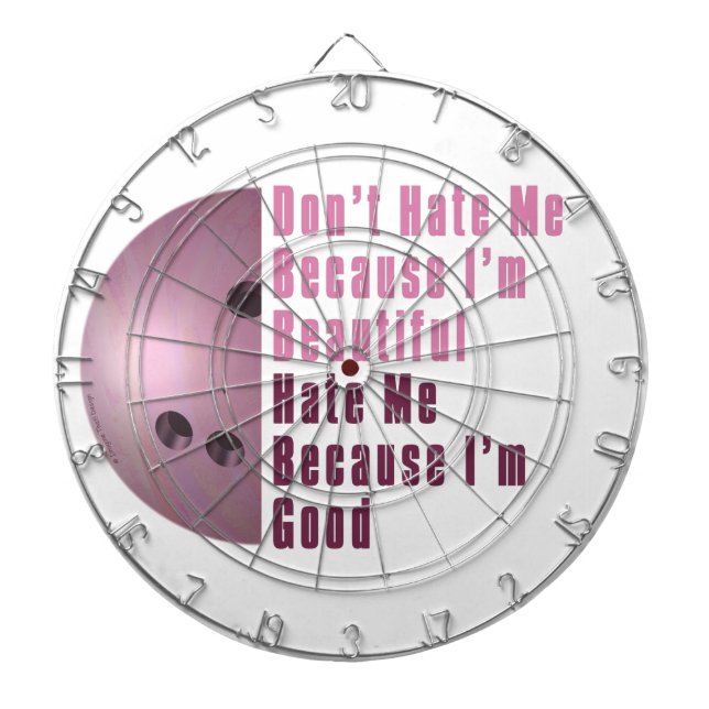 Jeu De Fléchettes Je Suis Beau Je Suis Bon Bowling Rose (Devant)