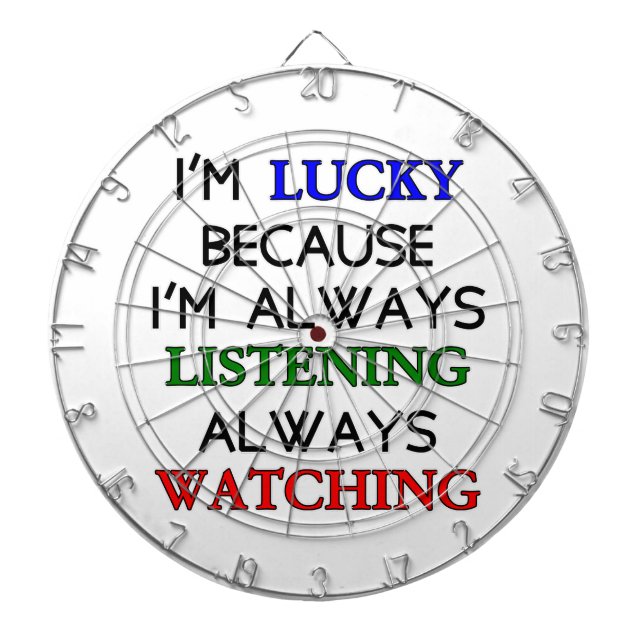 Jeu De Fléchettes Je suis chanceux (Devant)