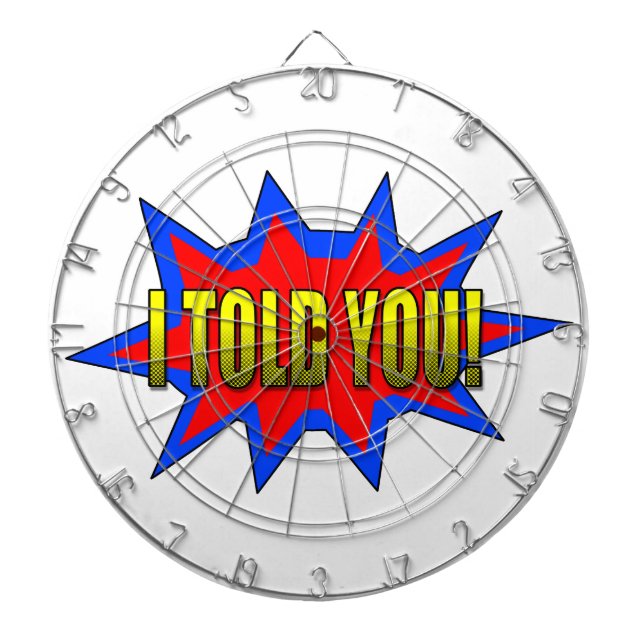 Jeu De Fléchettes Je T'Ai Dit (Devant)