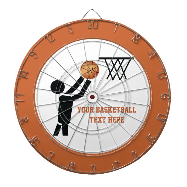 Jeu De Fléchettes Joueur de basket-ball avec balle (Devant)