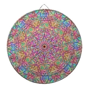 Jeu De Fléchettes Kaleidoscope Vintage de couleur Techno