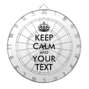 Jeu De Fléchettes KEEP CALM personnalisé et votre texte