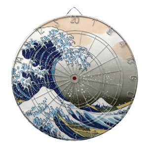 Jeu De Fléchettes La grande vague outre de Kanagawa