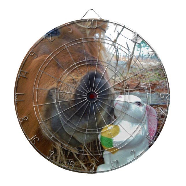 Jeu De Fléchettes Lapin de Pâques et cheval Brown (Devant)