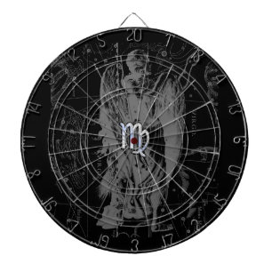 Jeu De Fléchettes Le chrome comme le zodiaque de Vierge se