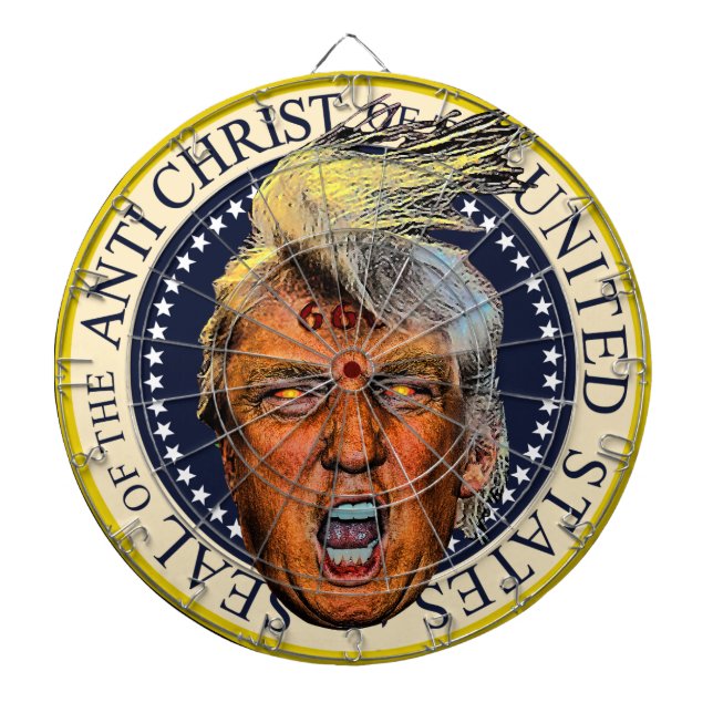 Jeu De Fléchettes Le sceau anti-président Trump de l'anti-Christ (Devant)