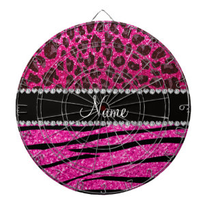 Jeu De Fléchettes Le zèbre au néon nommé fait sur commande de ros