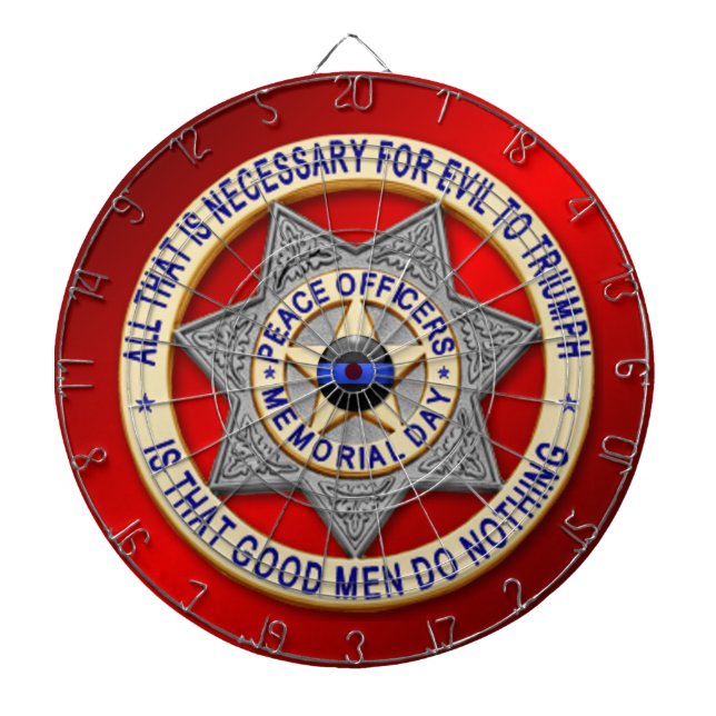 Jeu De Fléchettes Ligne bleue mince (Devant)