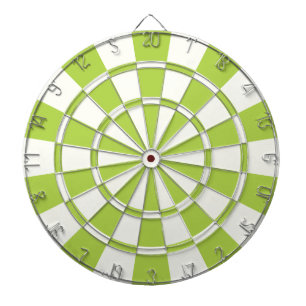 Jeu De Fléchettes Lime Vert Et Blanc