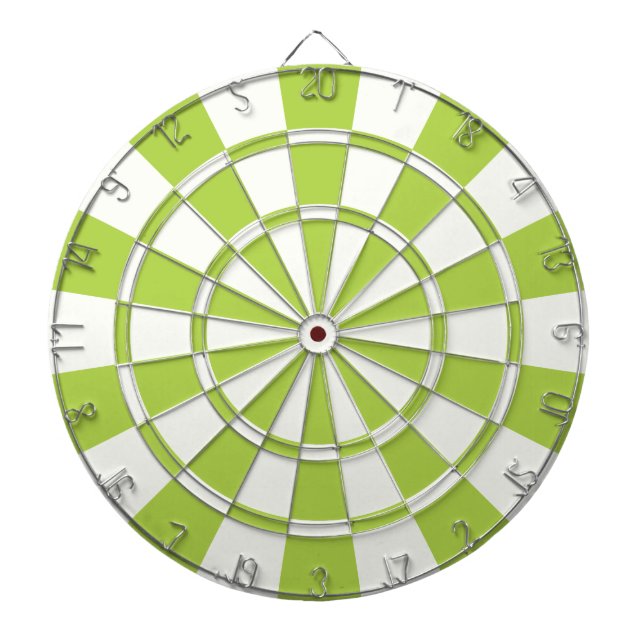 Jeu De Fléchettes Lime Vert Et Blanc (Devant)