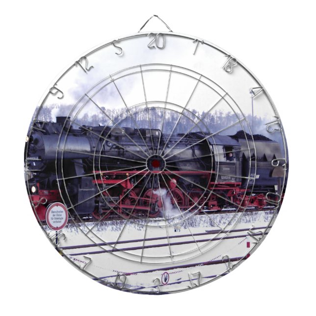 Jeu De Fléchettes locomotive de gare de train à vapeur (Devant)