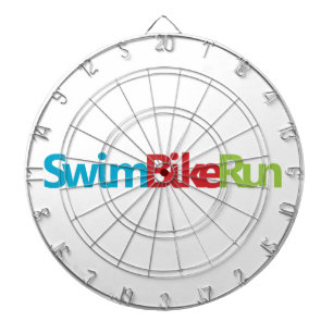 Jeu De Fléchettes Logo du cool de triathlon pour tous les sportifs