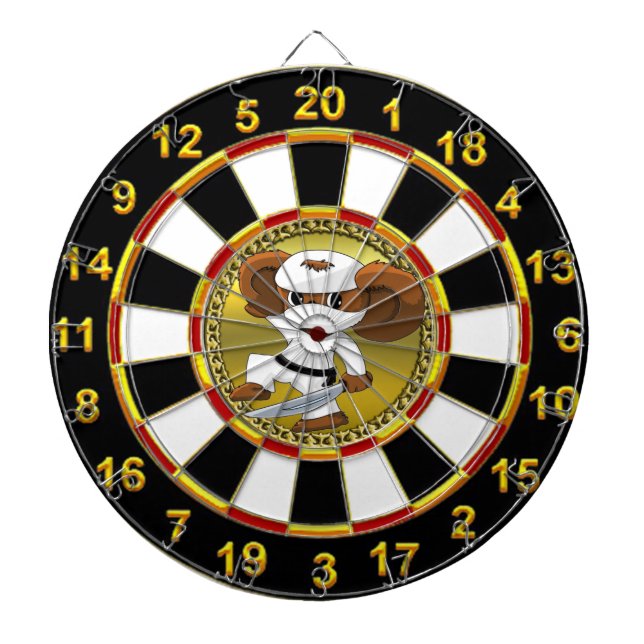 Jeu De Fléchettes L'or et l'aluminium noir Cheburashka soutiennent (Devant)