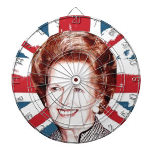 JEU DE FLÉCHETTES MARGARET THATCHER UNION JACK