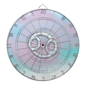 Jeu De Fléchettes Mère du cancer du perle Symbole zodiaque Décor