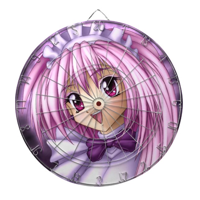Jeu De Fléchettes Mignonne fille Anime (Devant)