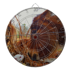 Jeu De Fléchettes Miniature cheval Brown et lapin de Pâques