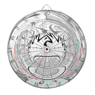 Jeu De Fléchettes Moderne Urban Ash Gris Flora Abstrait Motif Art