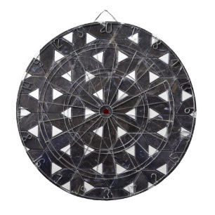 Jeu De Fléchettes Mosaïque gris charbon fleur de vie motif