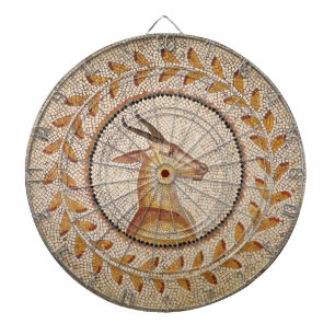 JEU DE FLÉCHETTES MOSAÏQUES ROMAINES ANTIQUE / GAZZELLE