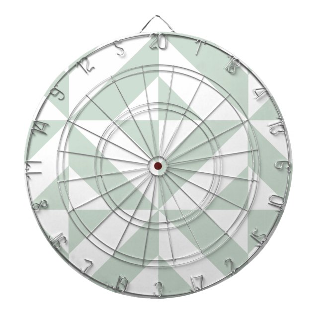 Jeu De Fléchettes Motif de cube géométrique cool Mint (Devant)