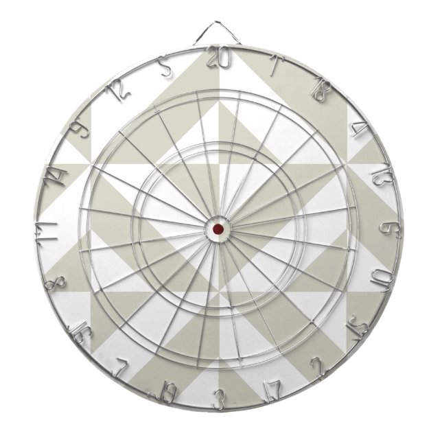 Jeu De Fléchettes Motif de cube géométrique gris moyen (Devant)