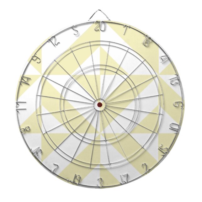 Jeu De Fléchettes Motif de cube géométrique or pâle (Devant)