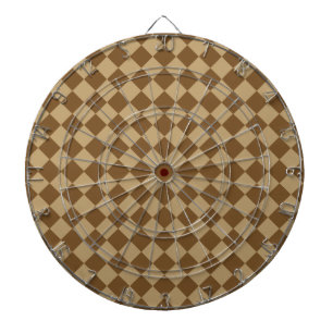 Jeu De Fléchettes Motif diamant combiné Brown par STaylor