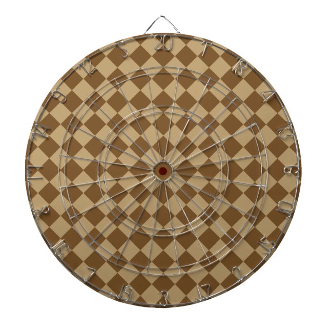 Jeu De Fléchettes Motif diamant combiné Brown par STaylor (Devant)