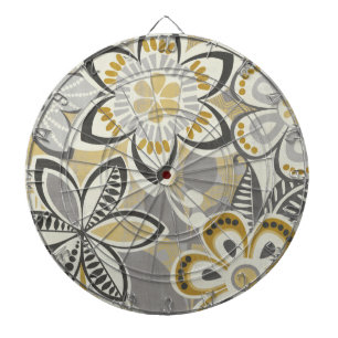 Jeu De Fléchettes Motifs floraux contemporains