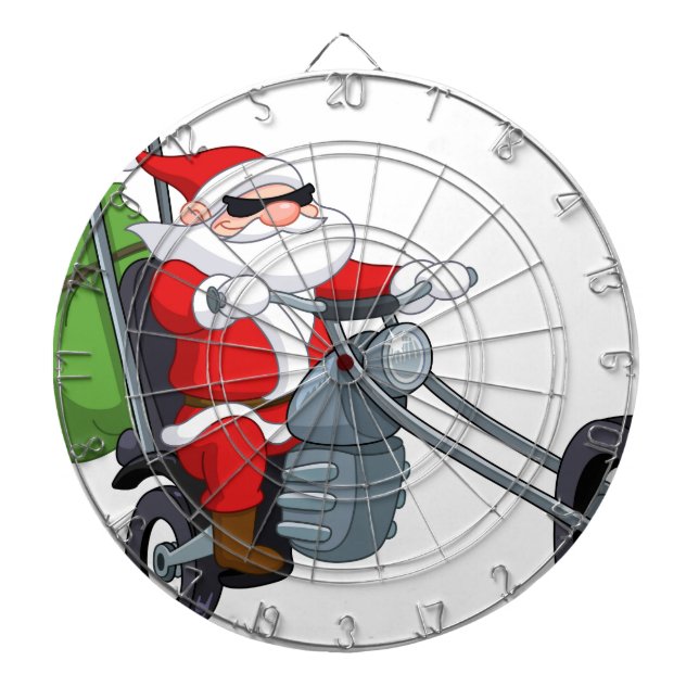 Jeu De Fléchettes motocycliste santa claus (Devant)