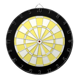 Jeu De Fléchettes Noir Jaune Clair Et Blanc
