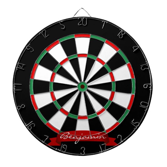 Jeu De Fléchettes Nom personnalisé Tableau de bord traditionnel avec (Devant)