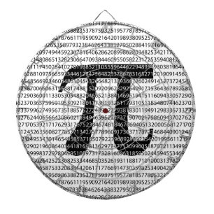 Jeu De Fléchettes Numéro noir d'origine pi jour symbole mathématique