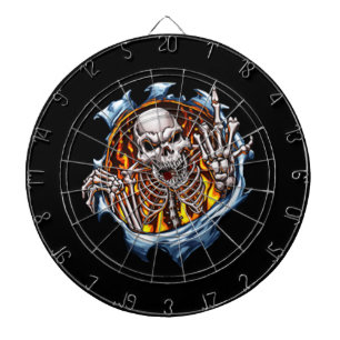 Jeu De Fléchettes Numéro un squelette