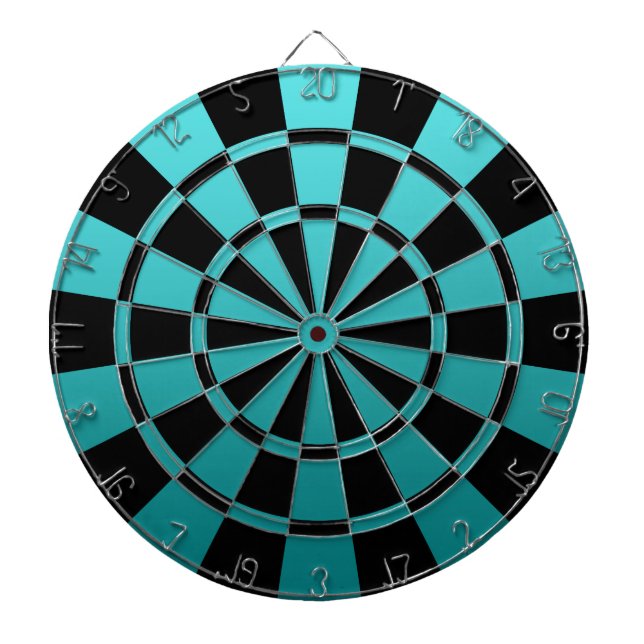 Jeu De Fléchettes Ombre turquoise et noir (Devant)