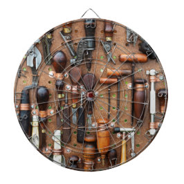 Jeu De Fléchettes Outils de charpentier rustique Handyman