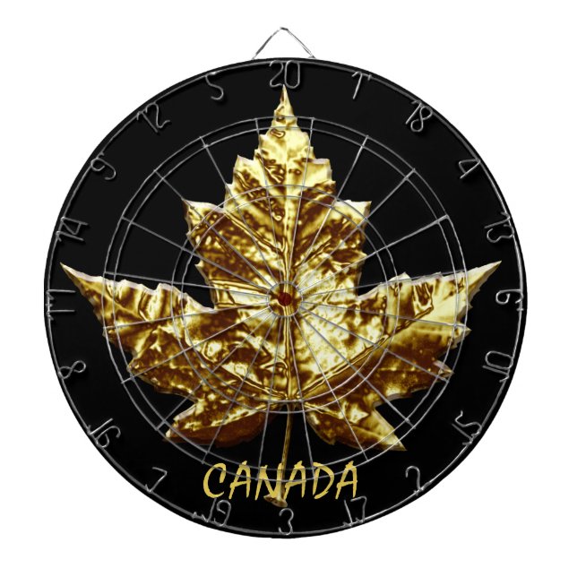 Jeu De Fléchettes Panneaux fléchés Canada Dartboard Gold Canada Souv (Devant)