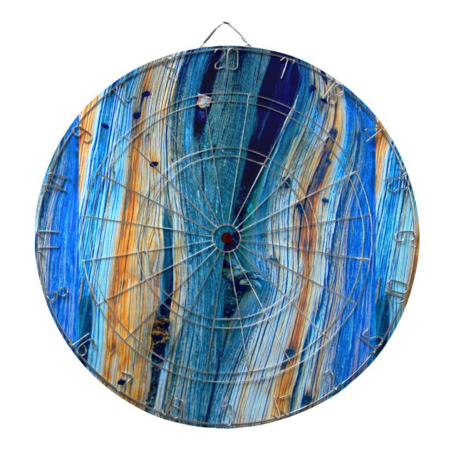 Jeu De Fléchettes Panneaux patinés à grange bleue (Devant)