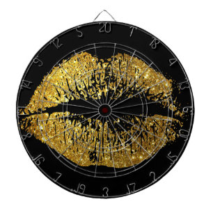 Jeu De Fléchettes Parties scintillant d'or lèvres