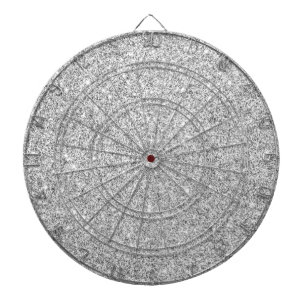 Jeu De Fléchettes Parties scintillantes argentées élégantes