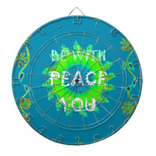 Jeu De Fléchettes Peace Be With You : Inspirant Vert et Jaune